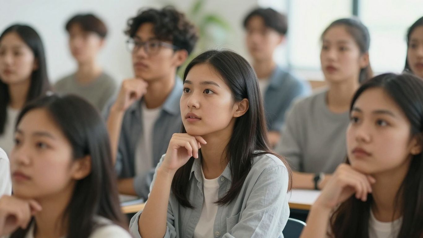 People looking curious and engaged in a discussion.