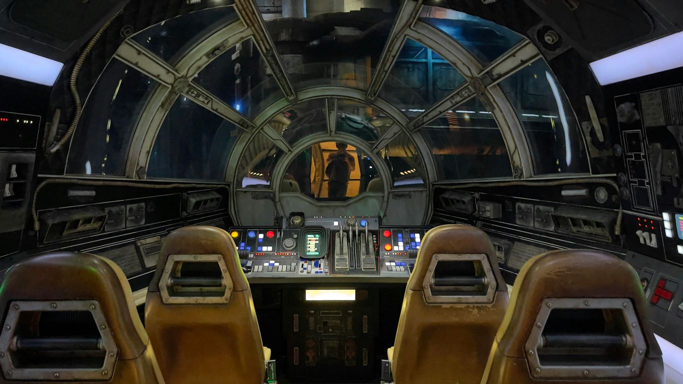 a view of the cockpit of a space shuttle