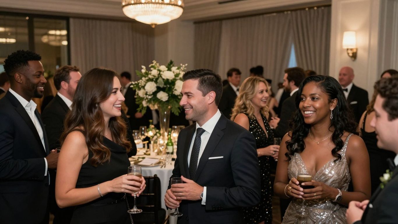 Guests enjoying a lively event at a Dallas venue.