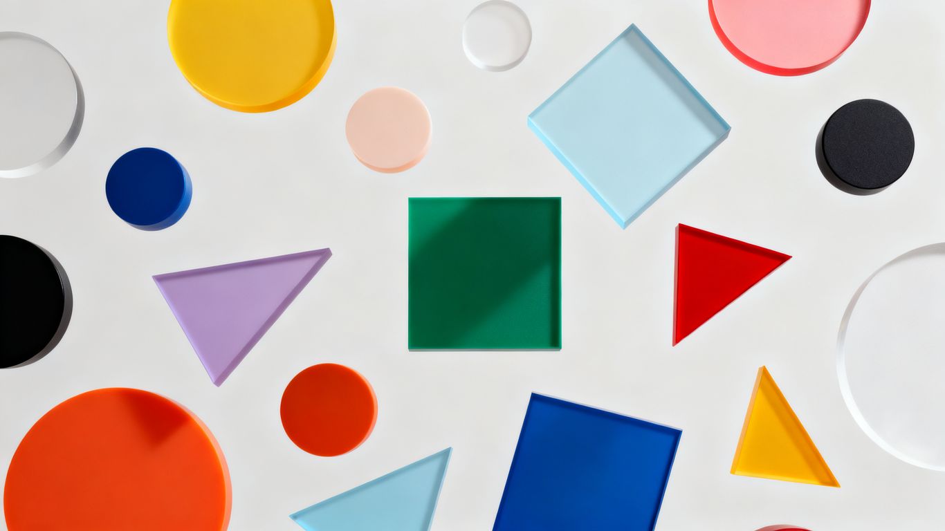 Geometric shapes in logo design and brand perception.