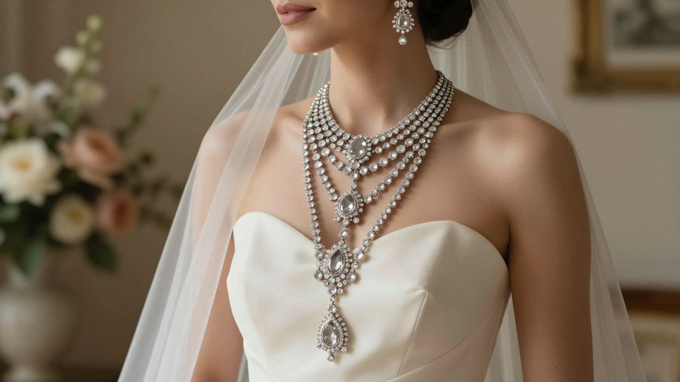 How to choose a bridal layered necklace set for your wedding look_Placeholder