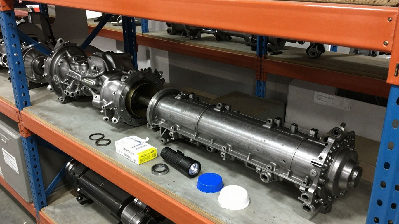 Used transmission inventory prepared for shipping