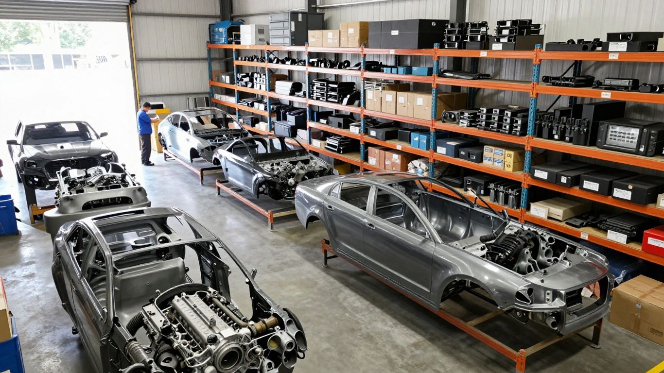 Chrysler used parts packaged for fast delivery