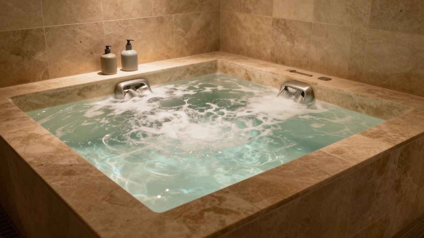 Sesssion de relaxation mentale dans l'eau chaude