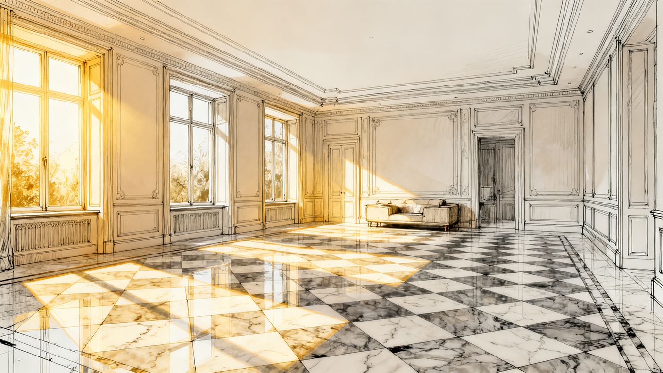 Luxurious marble home interiors