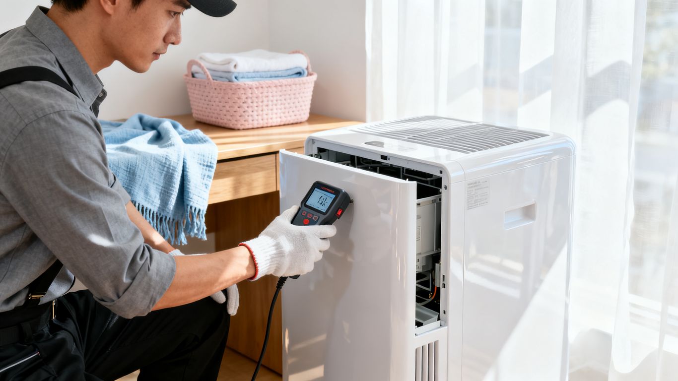 Technician reviewing a complex mechanical machine