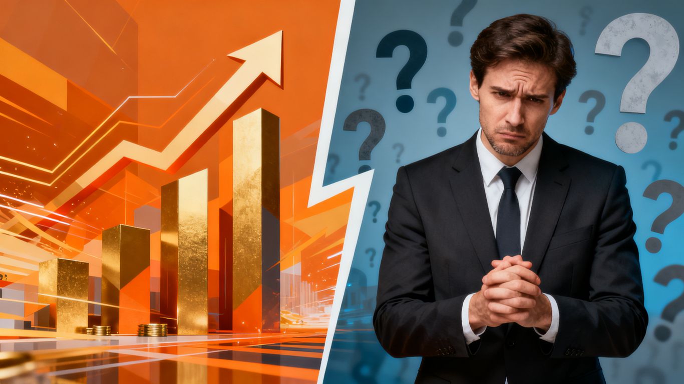 AI marketing investment growth with ROI uncertainty.