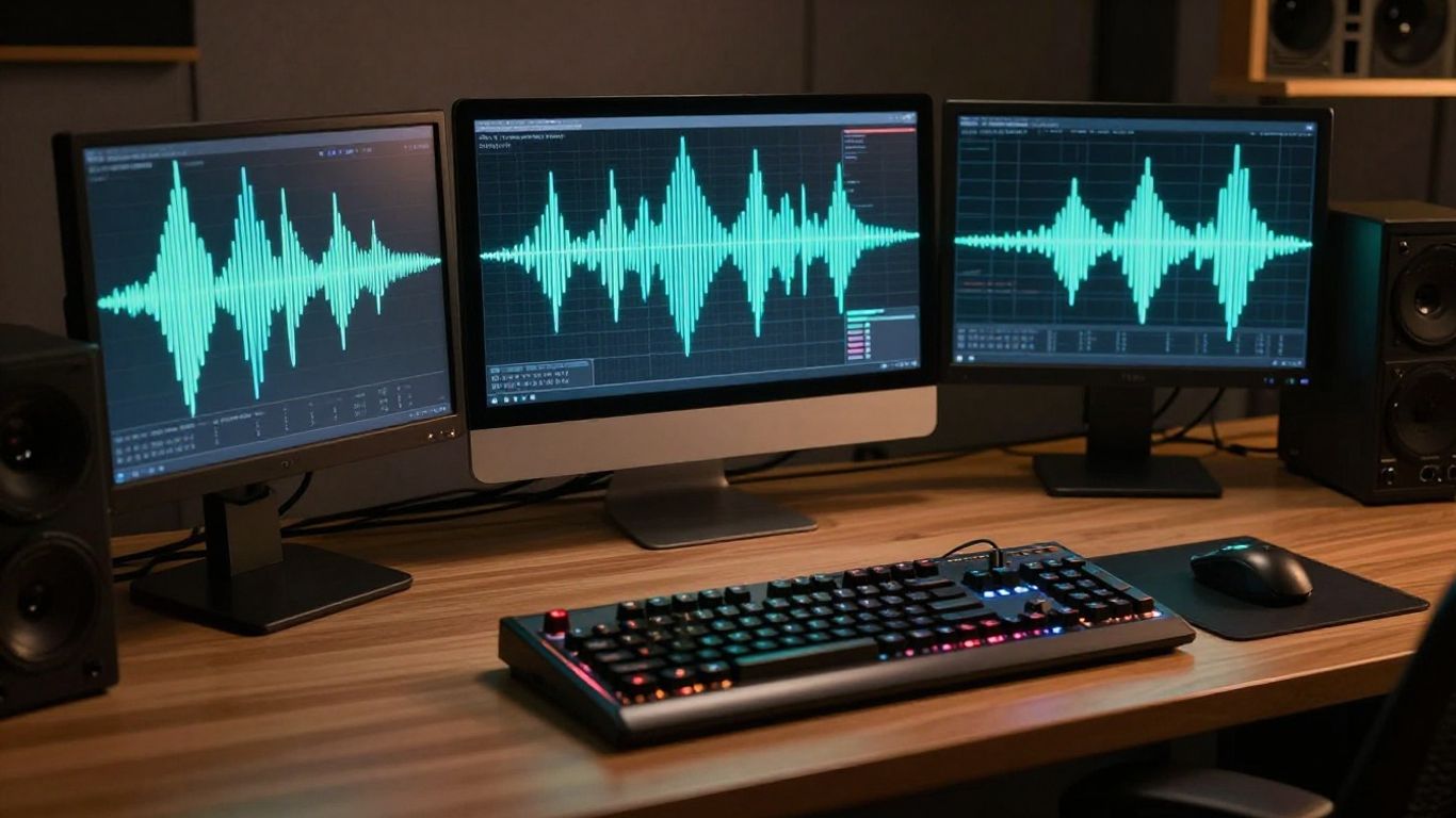 Artificial intelligence music production setup