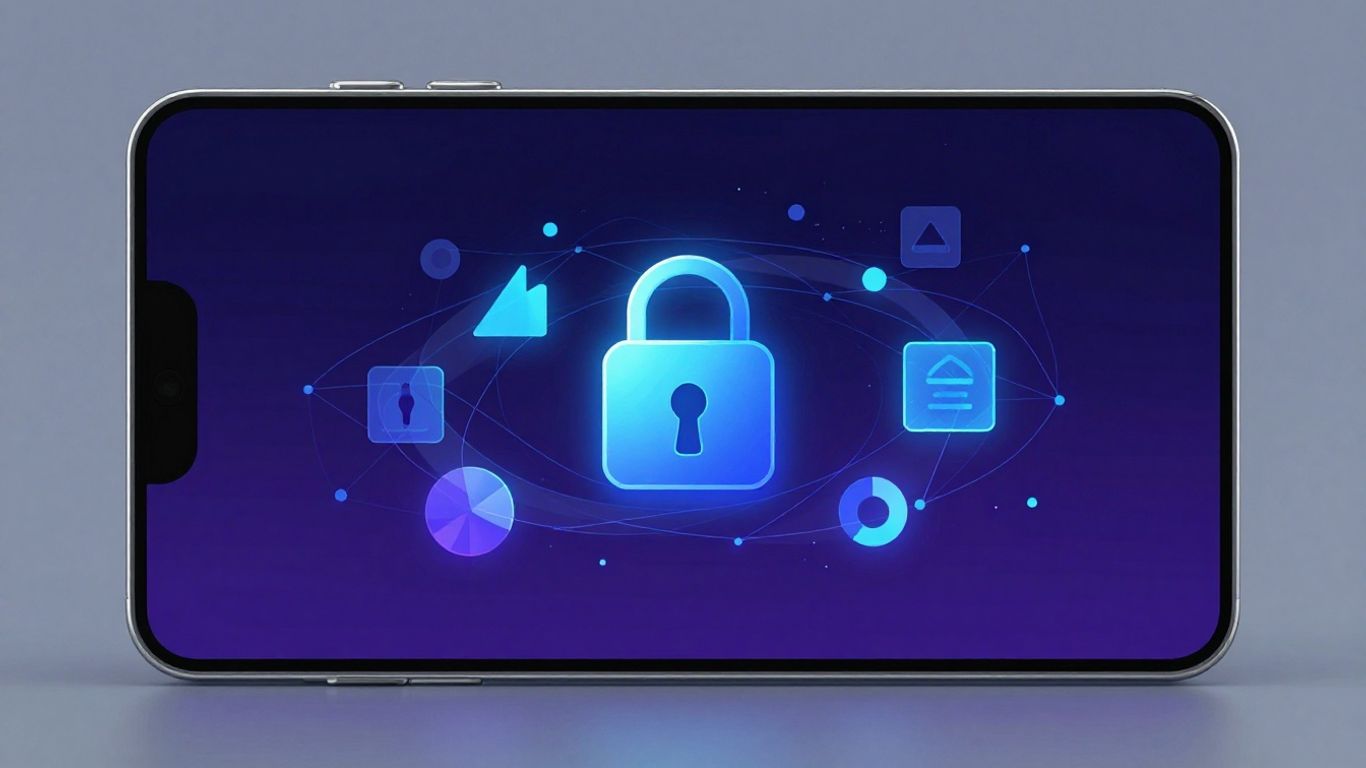 Futuristic Web3 wallet interface with decentralized network visuals.