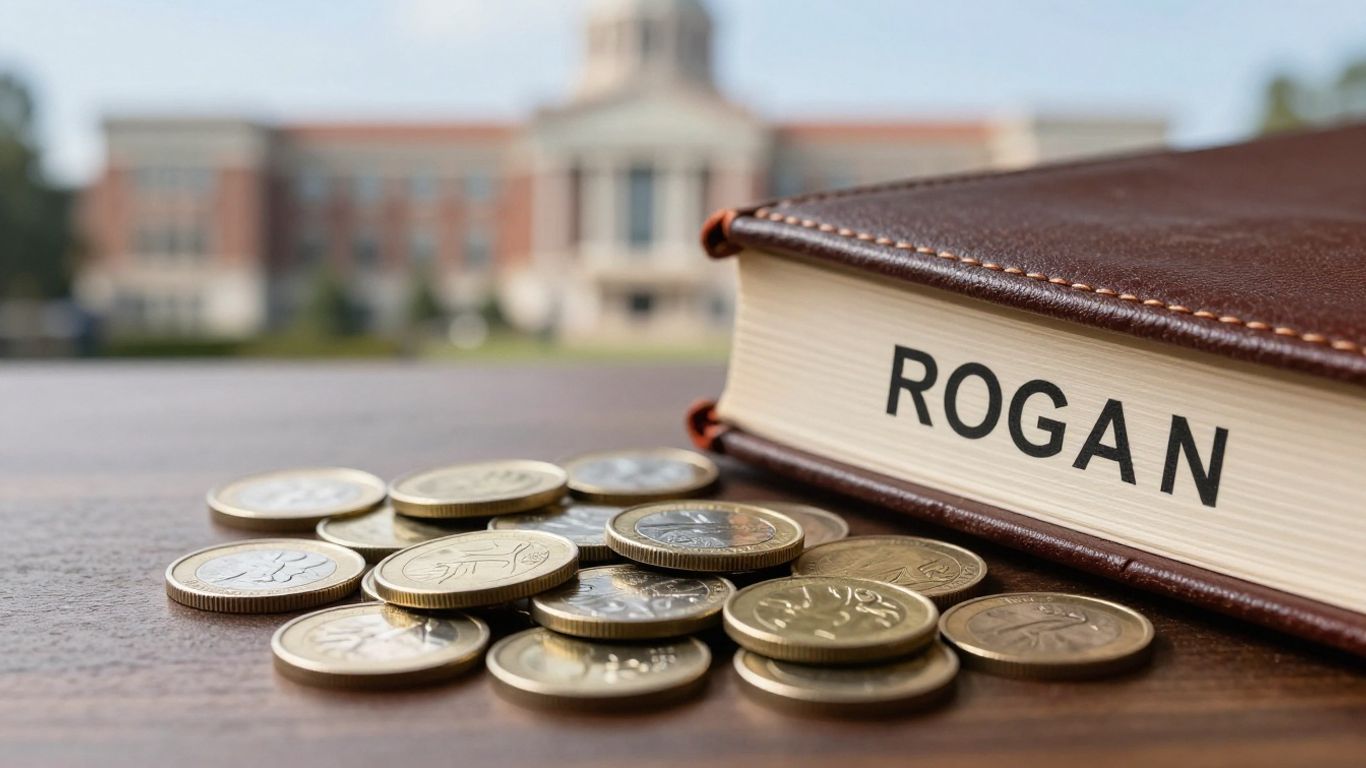 A conceptual shot of financial growth with coins and books