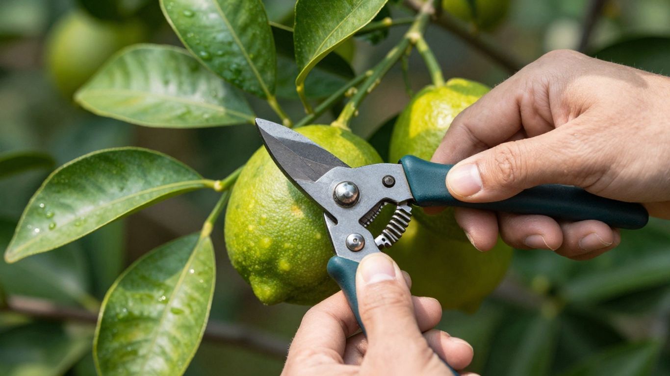 Cleaning your garden tools before pruning