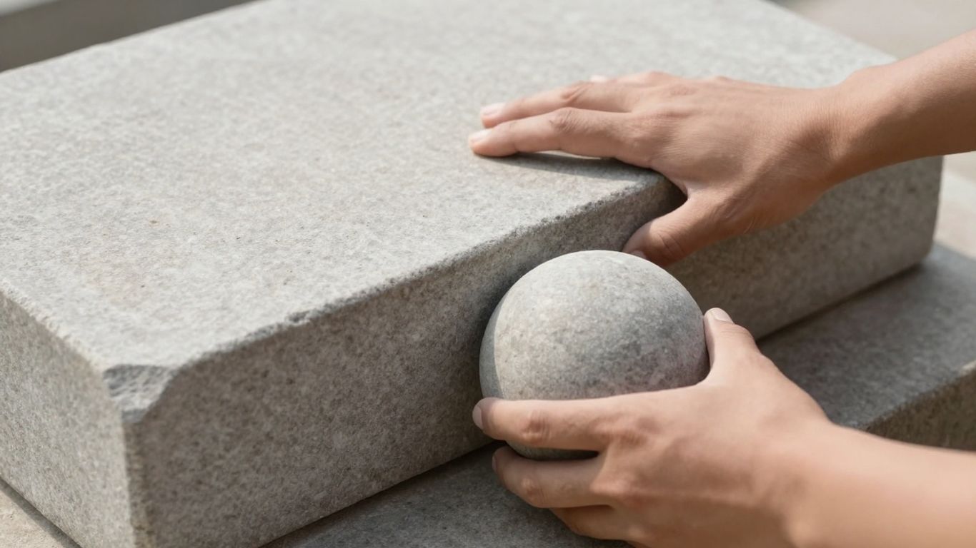 Pushing heavy stone uphill, guiding ball downhill.