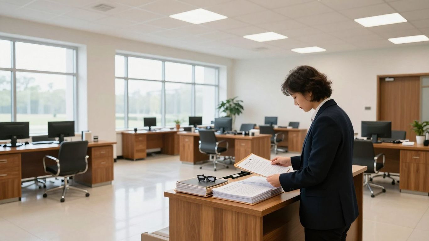 Consulate office document submission procedure