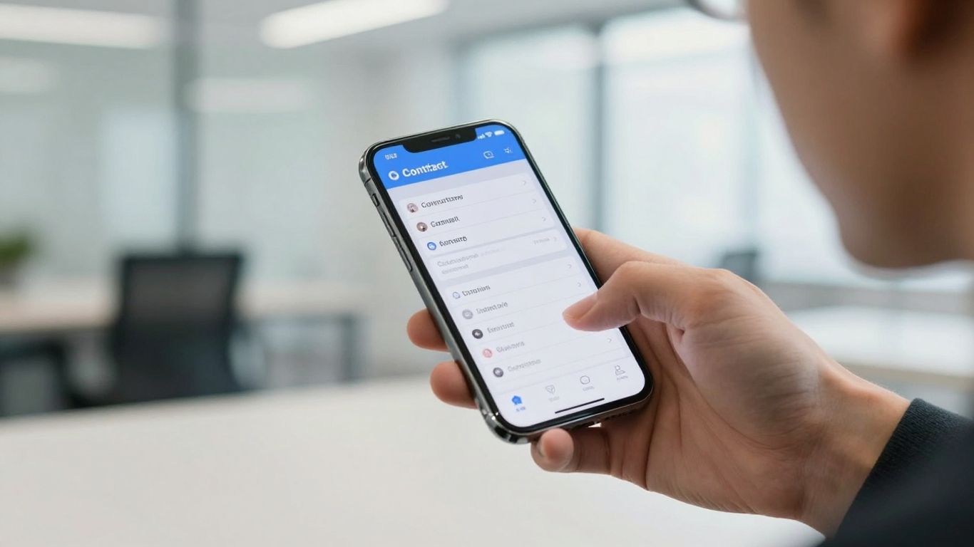 Profesional utilizando software de verificación de correo electrónico