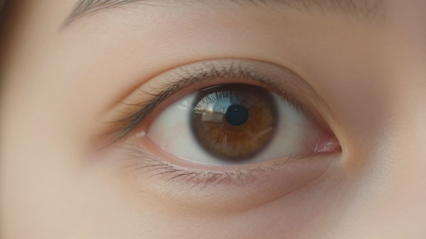 Auge mit sanftem Licht