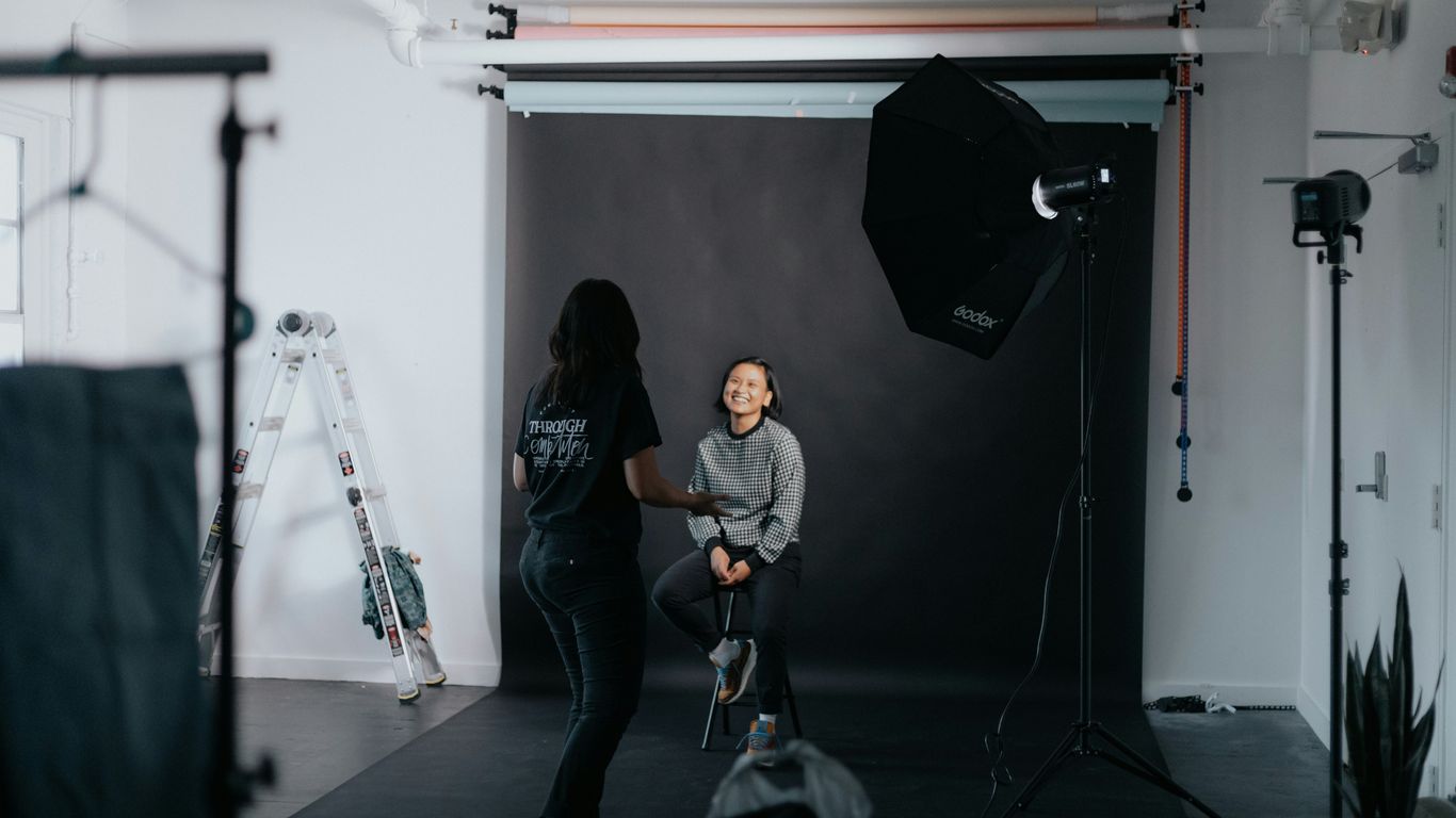 A studio team capturing high-impact commercial promotional content