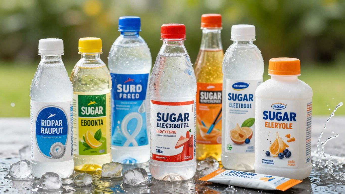 Sugar-free electrolyte drinks and hydration products.