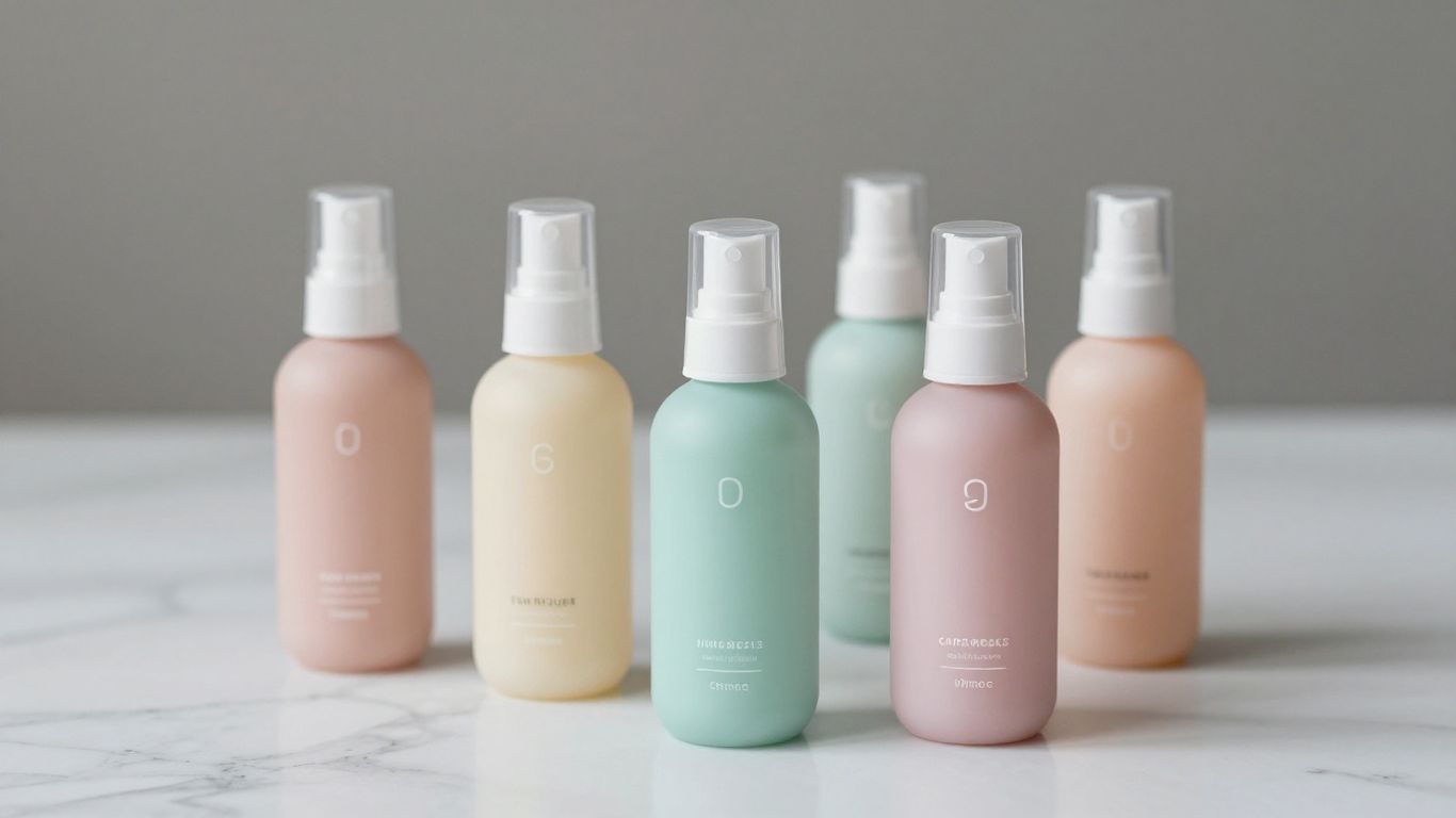 Diverse range of intimate lubricant bottles