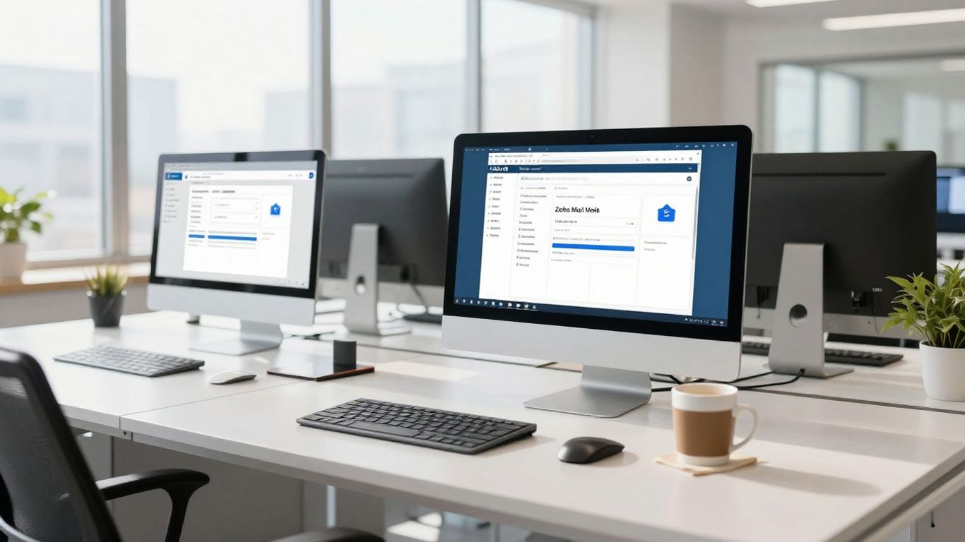 Zoho Mail workspace bundle deals on monitors.