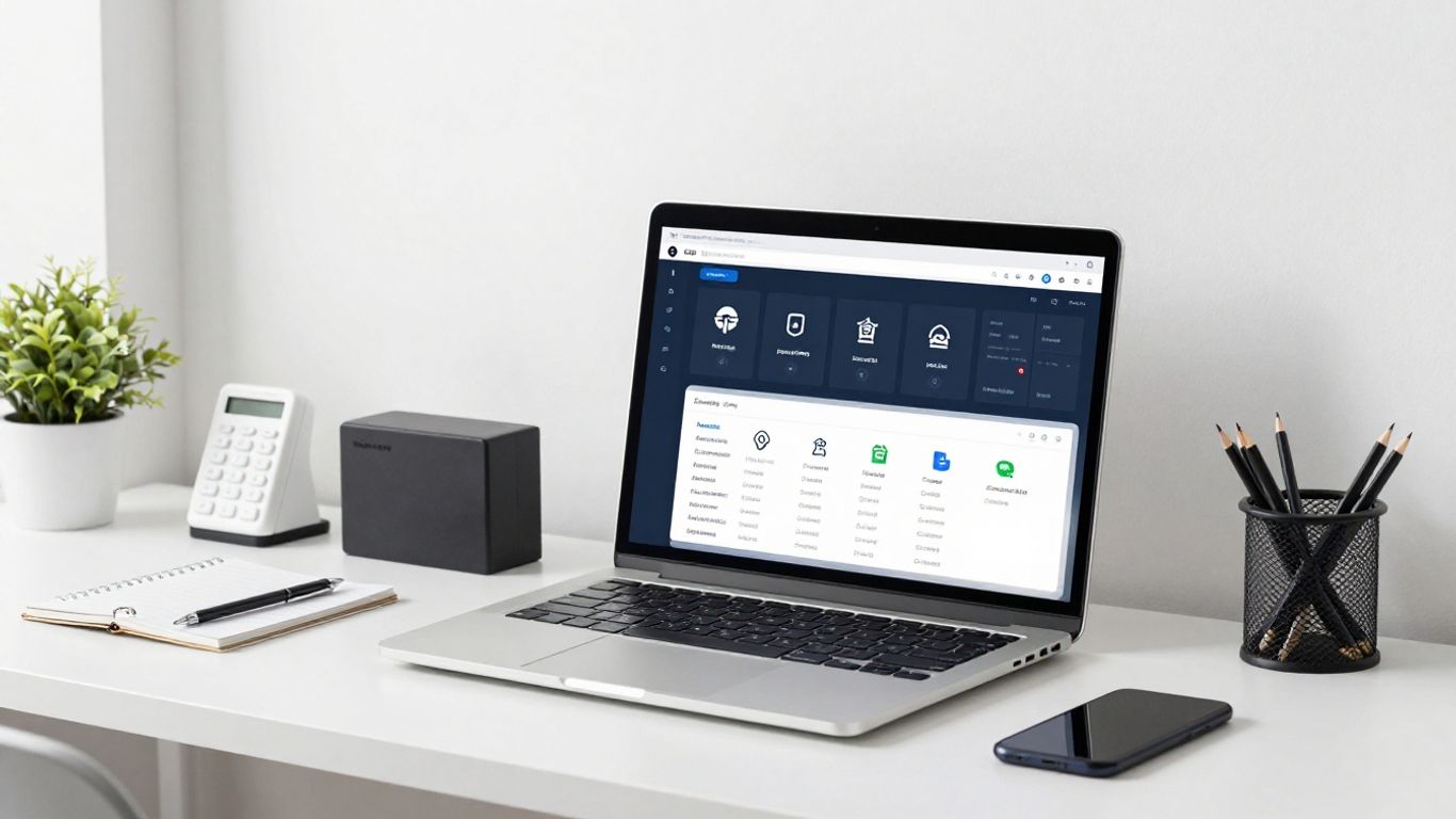 Affiliate marketing tools on a desk