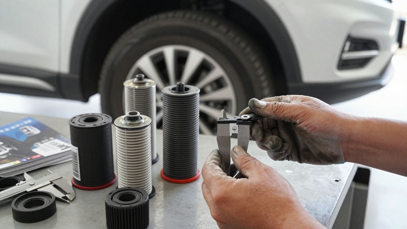 Ssangyong vehicle and oil filter inspection