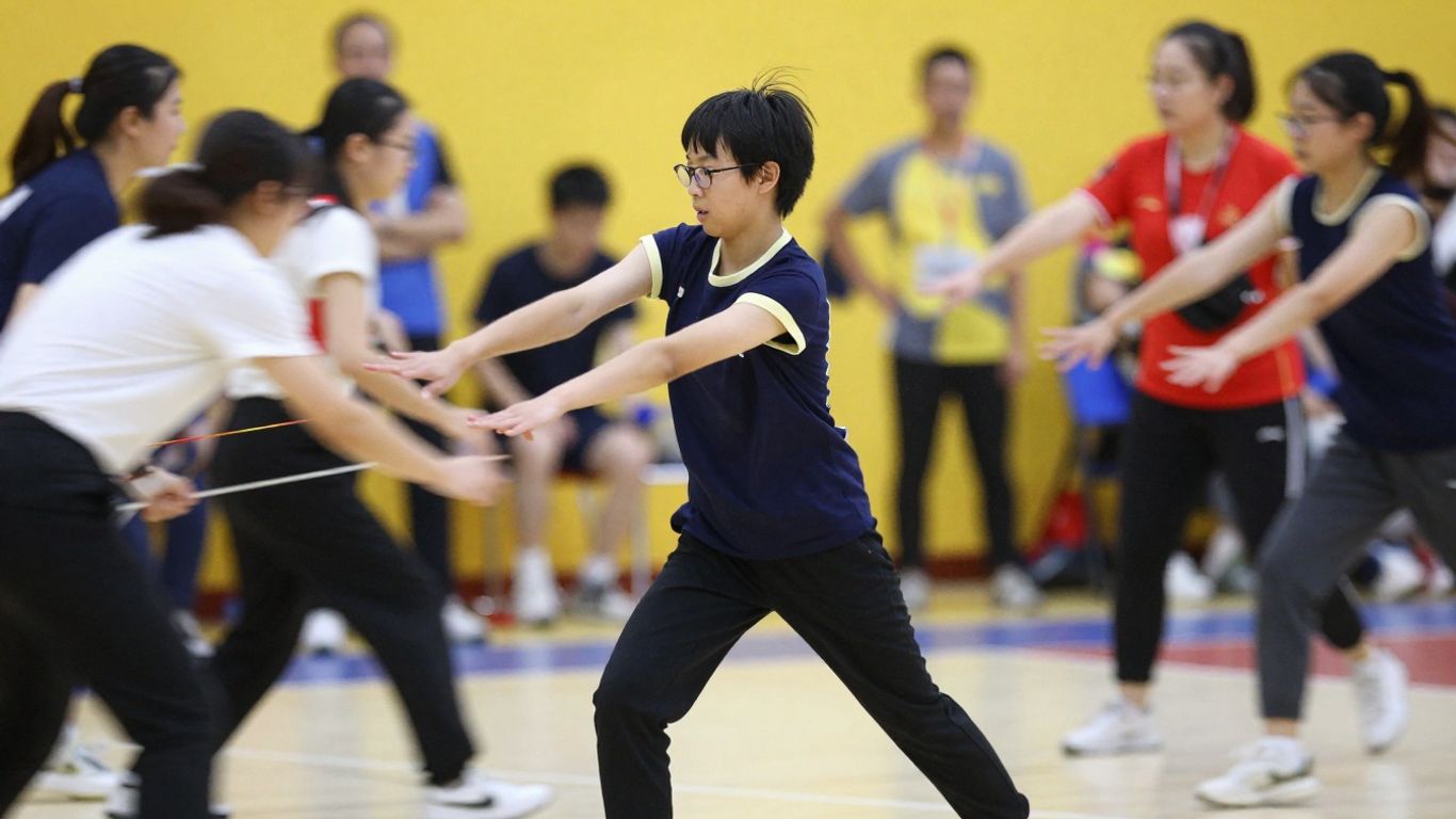 Person actively doing something with high energy.