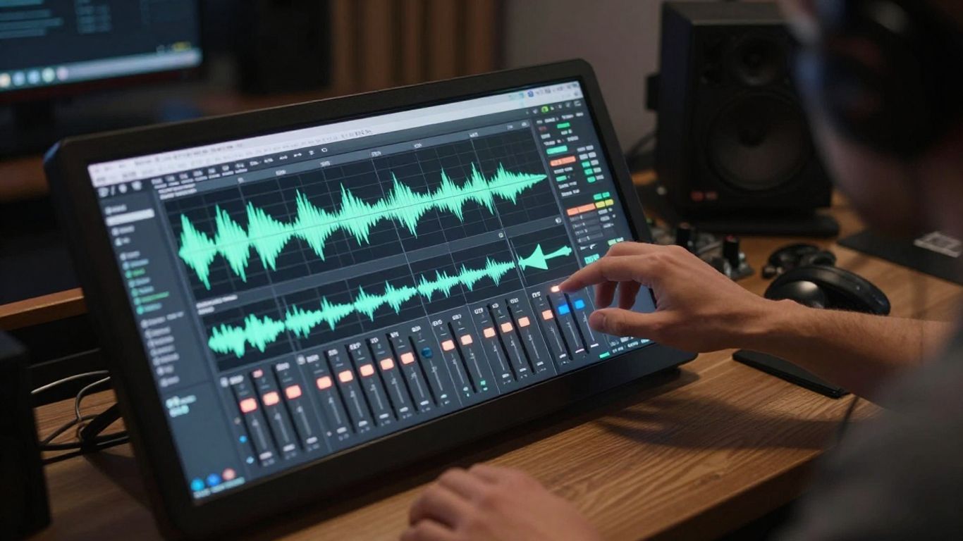 AI music generation interface