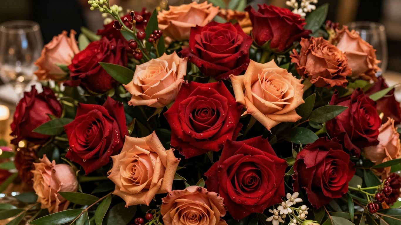 Elegant luxury floral arrangement for celebration
