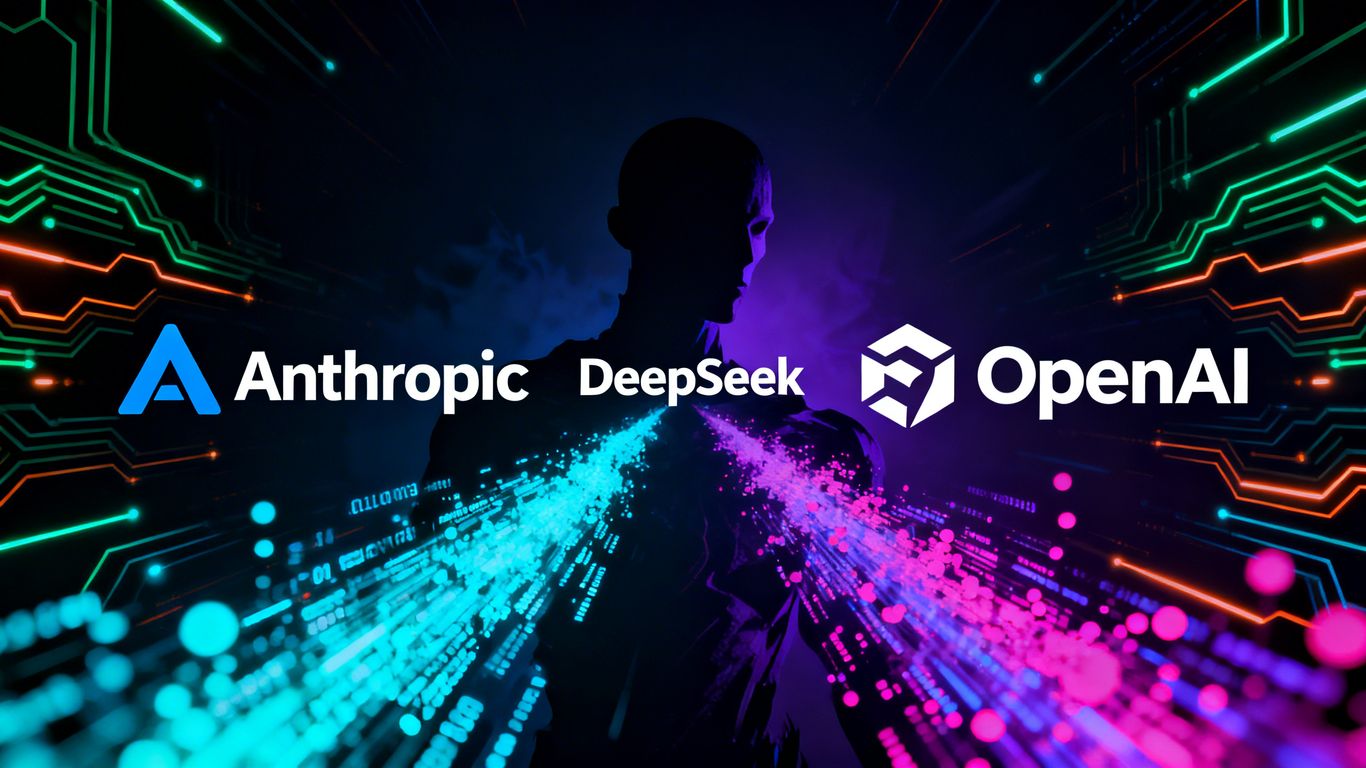 AI companies Anthropic and OpenAI in conflict with DeepSeek.