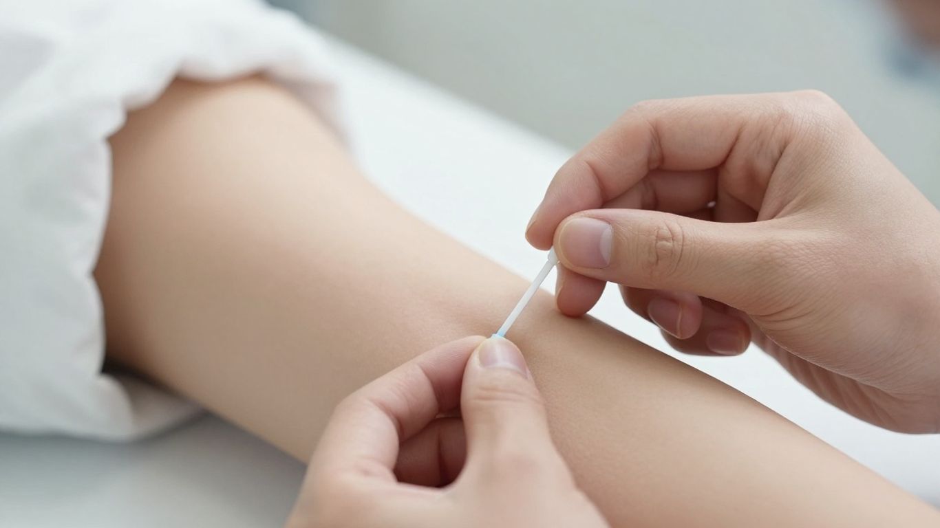 Inserção de Implanon por profissional de saúde.