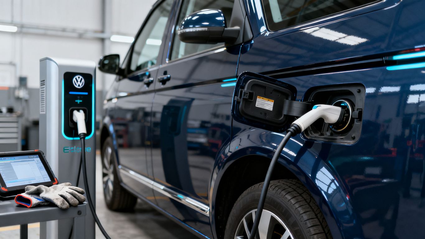VW T7 eHybrid an Ladestation prüfen
