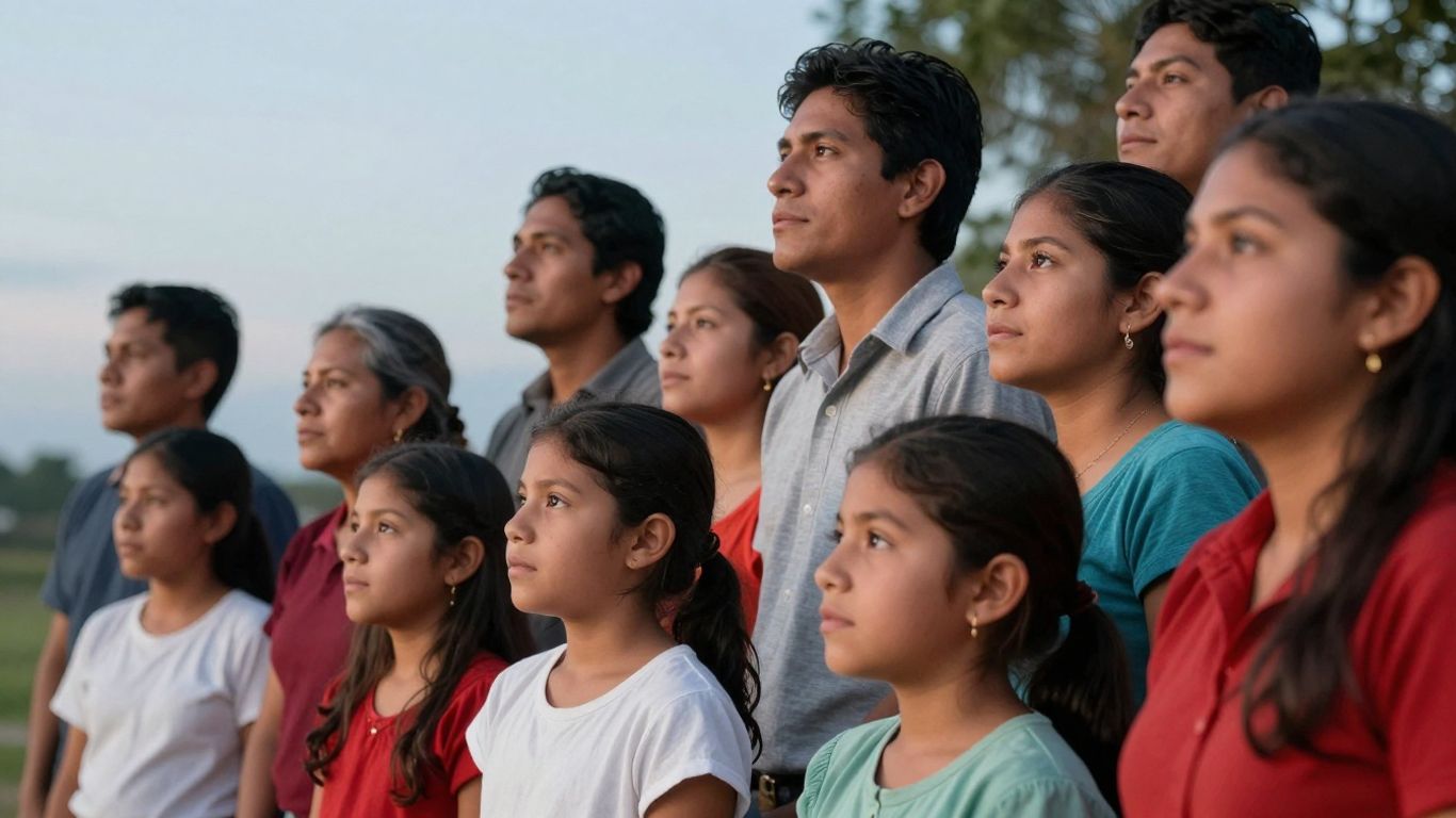 Mexican families seeking safety and a new beginning in the US.