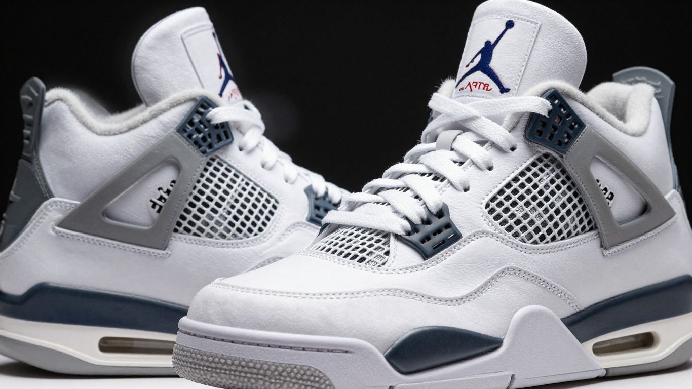 Pereche de pantofi sport Jordan 4 Retro.