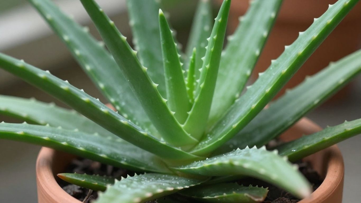 Planta de Aloe Vera en maceta de terracota.