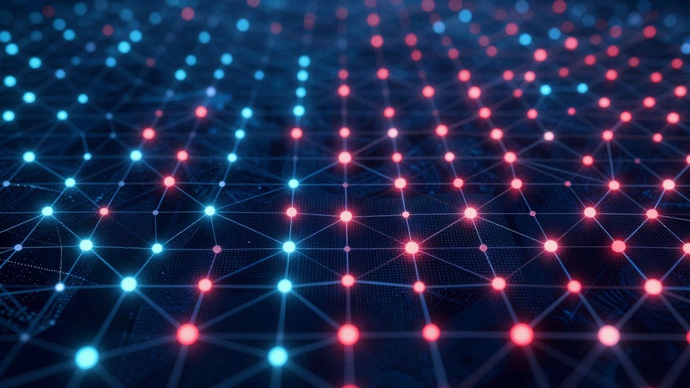 Secure digital network with alert indicators.