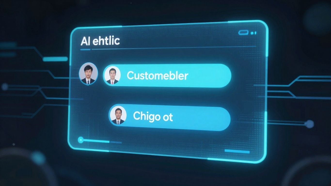 AI chatbot providing 24/7 customer support.