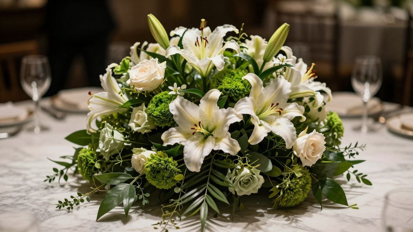 Premium floral design centerpiece