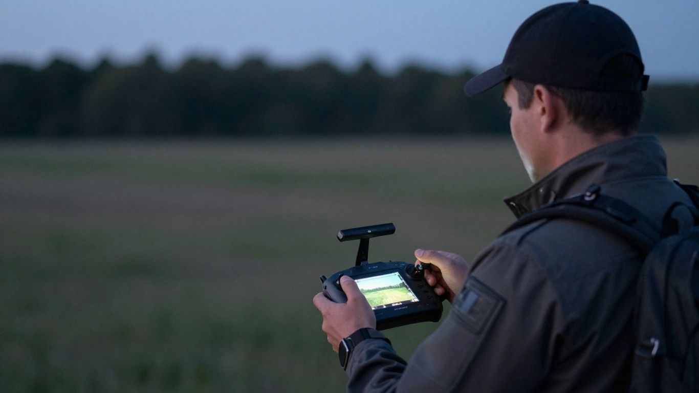 Pilot adjusting streaming settings