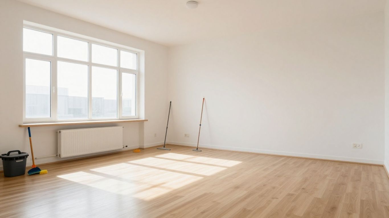 Final construction cleaning of a commercial space in Brantford and Hamilton by Sparkle and Scrub Cleaners