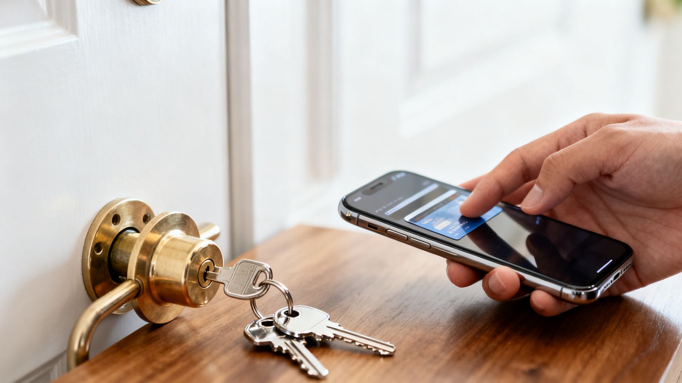 Securing locksmith bookings with upfront deposits