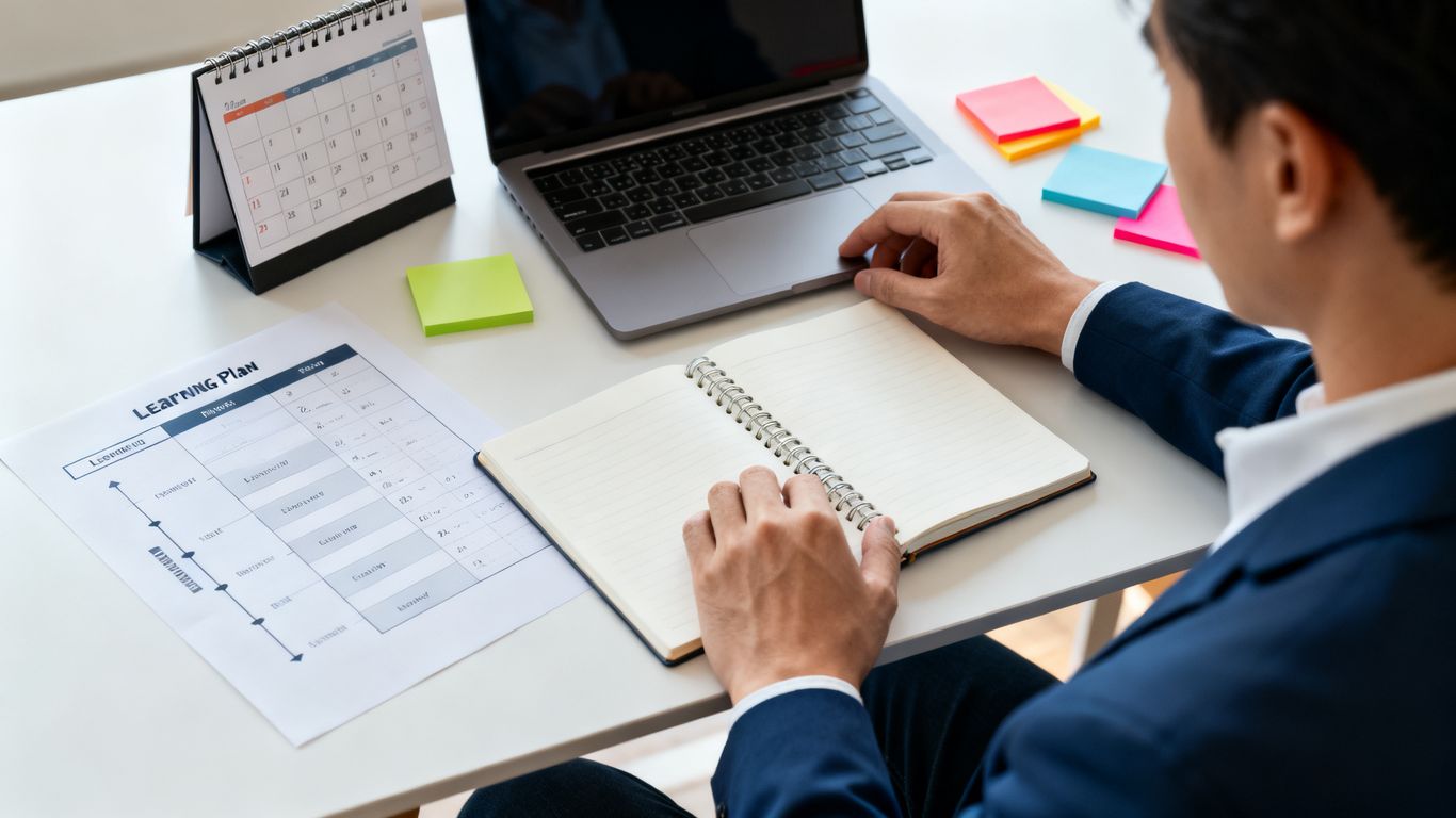 Profesional planificando su desarrollo continuo