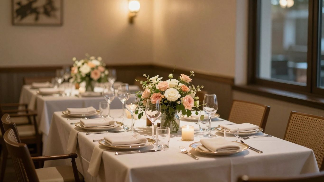 Intimate event venue in Addison, TX with elegant decor.