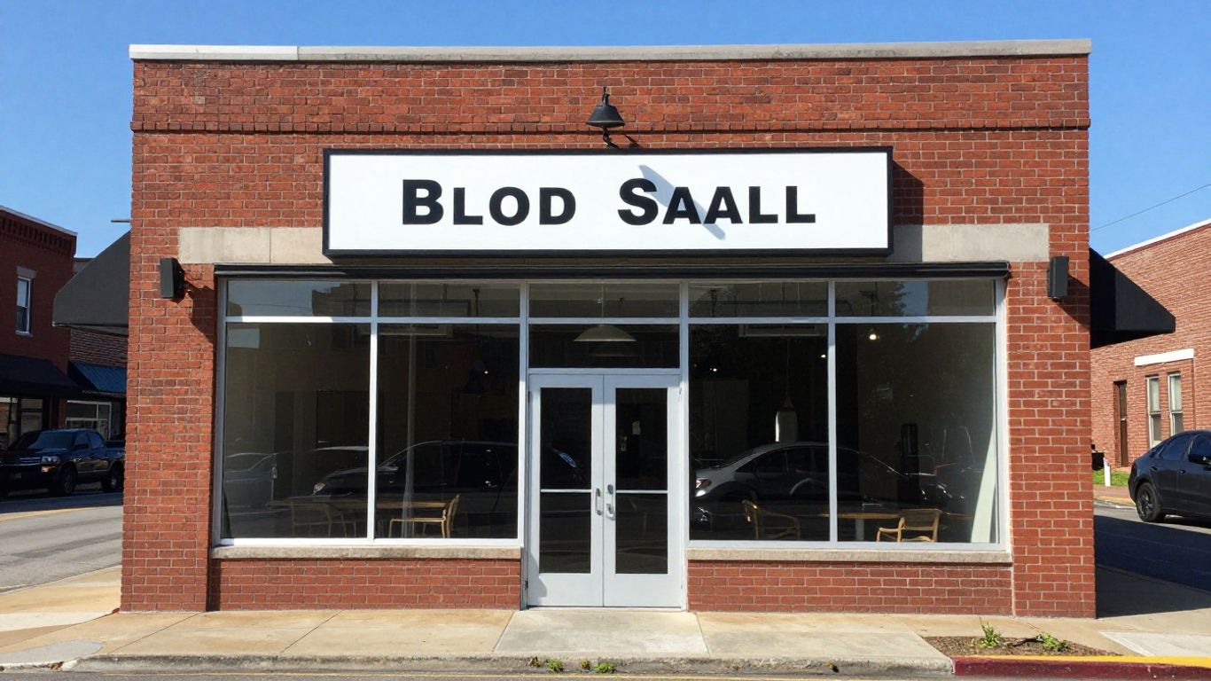 A clean storefront sign in Louisville Kentucky