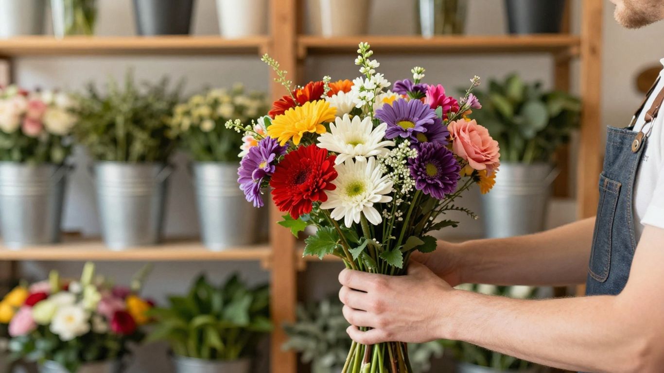 Selecting fresh stems for a home bouquet