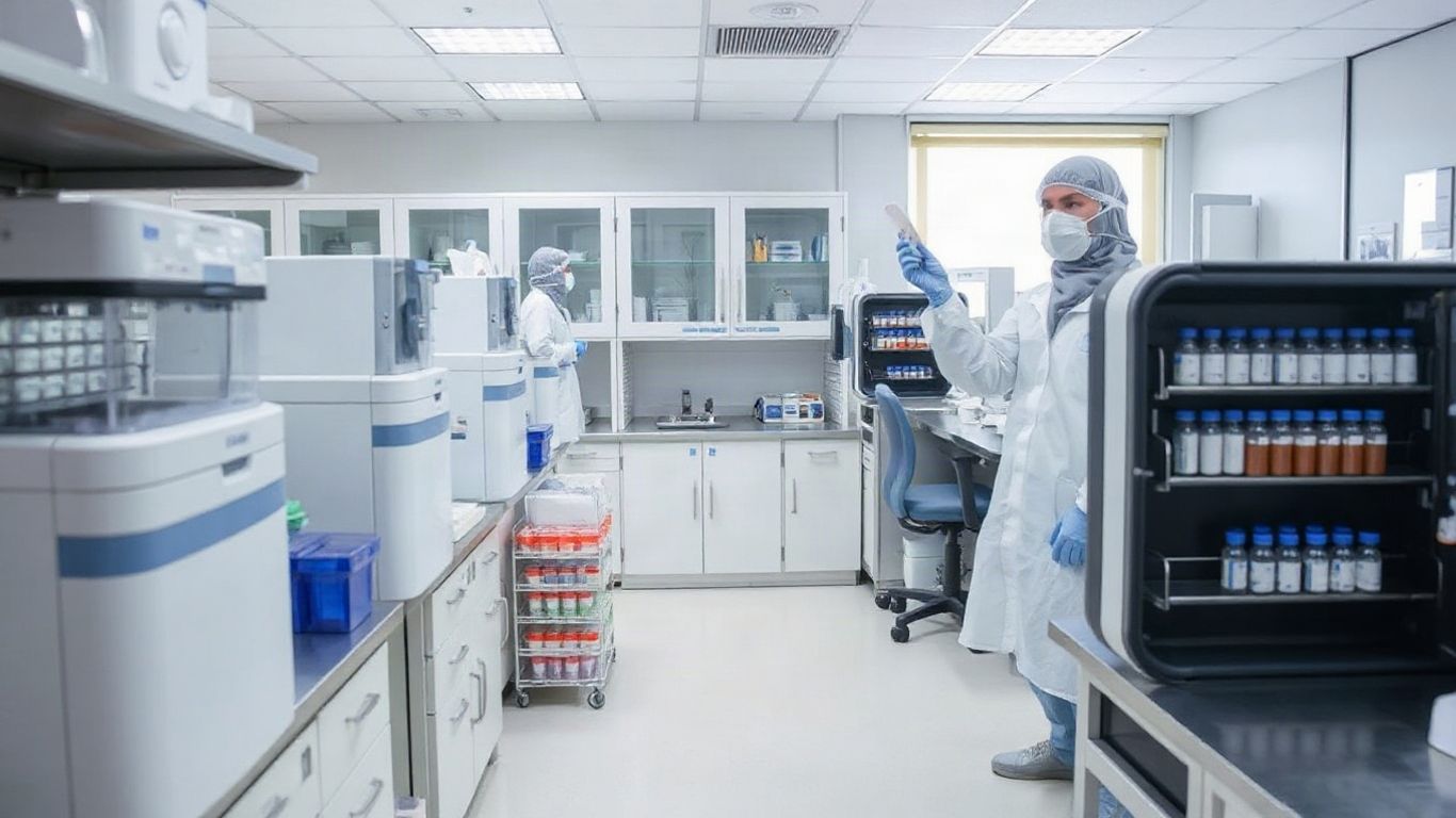 Laboratory analyzer and diagnostic workflow