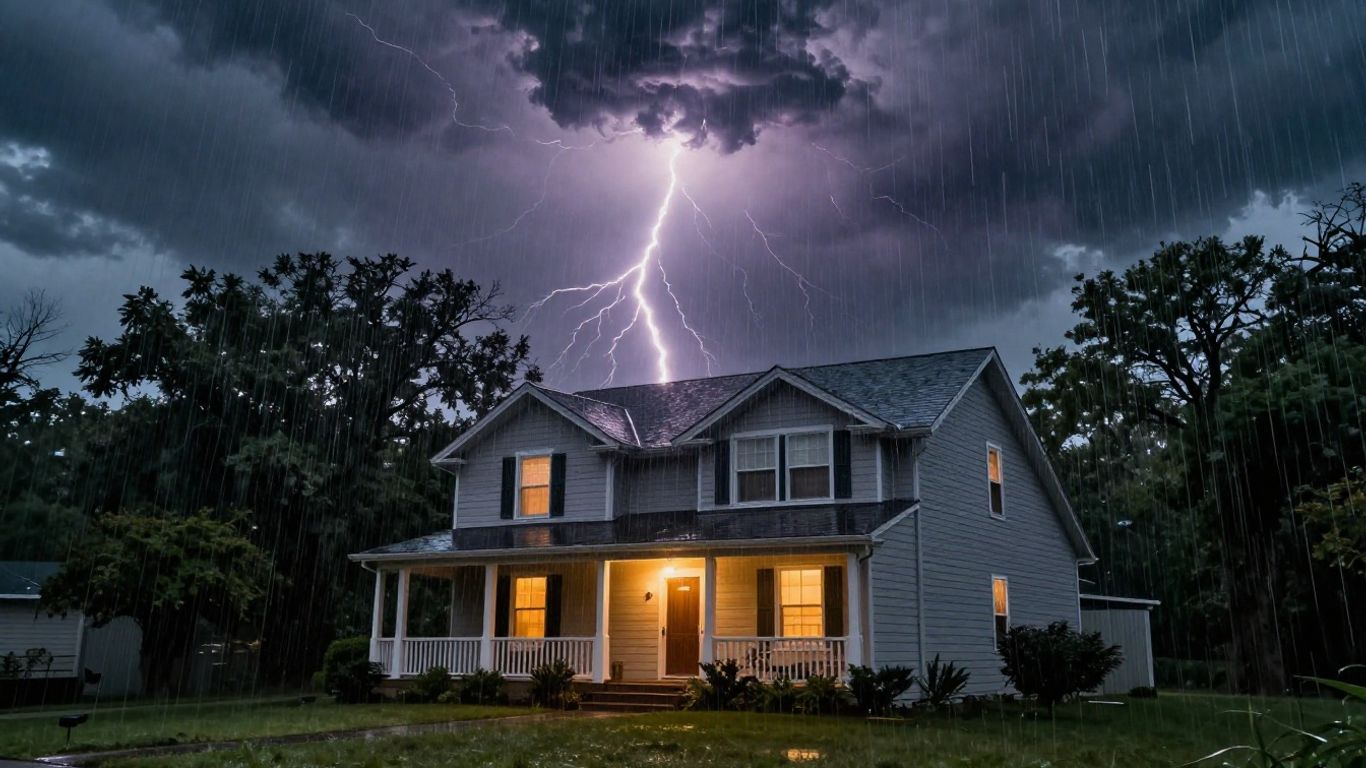 Home electrical system protection during a storm.