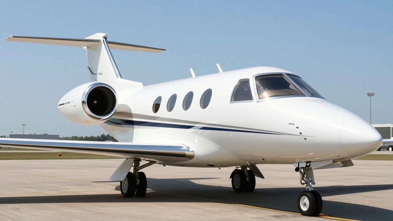 Cessna Citation Mustang private jet on tarmac.