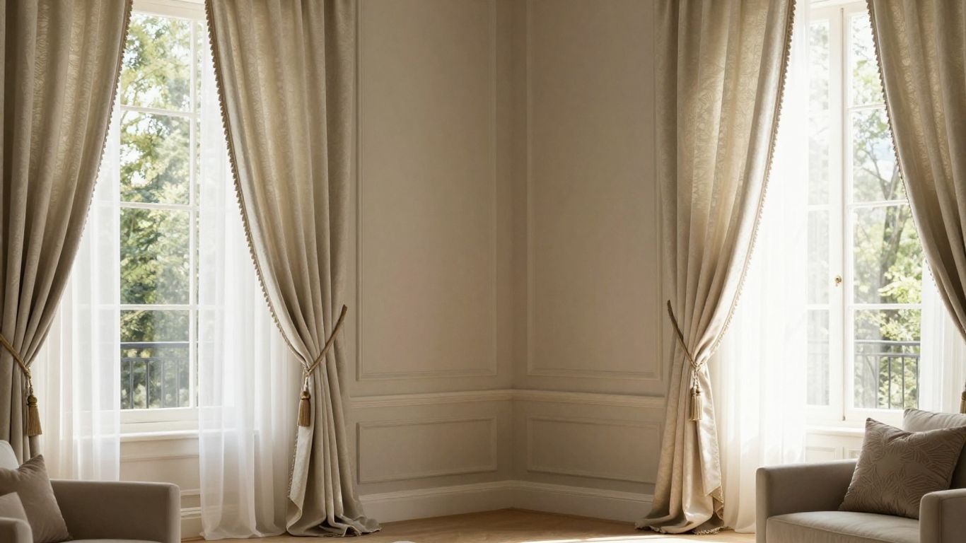 Elegant curtains enhancing a sunlit Haledon living room.