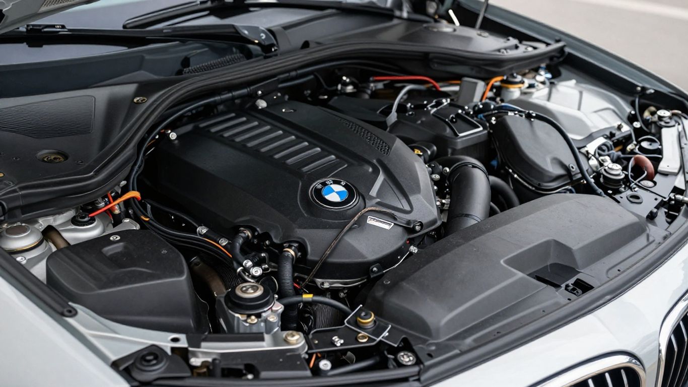 BMW X3 engine bay close-up
