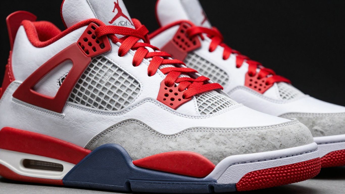 Air Jordan 4 Red Cement pantofi sport